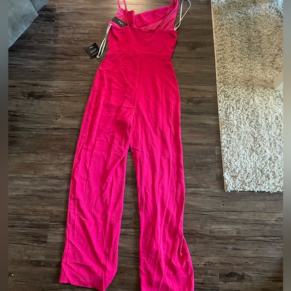 NWT Lulu’s Pink Alluring Extravagance Jumpsuit - Picture 5 of 6